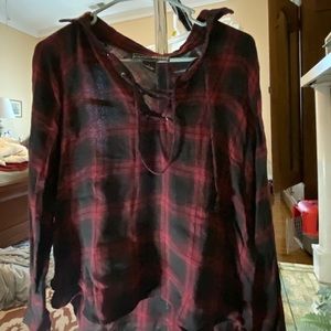 Maroon Flannel shirt